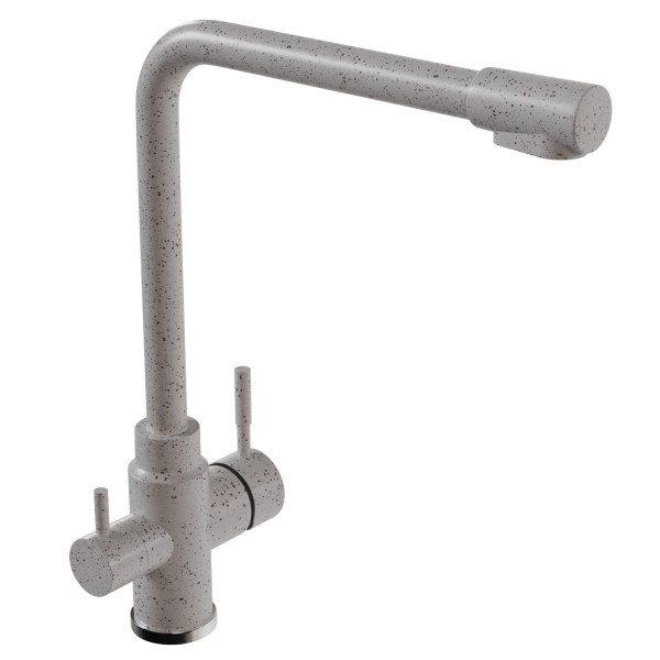 Смеситель для кухни MIXLINE ML-GS13 35к (328) бежевый с вых. для питьевого фильтра (550670)