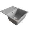 Мойка MIXLINE ML-GM26 С КРЫЛОМ, ТЕМНО-СЕРАЯ (309), 580*470*190ММ (552078)