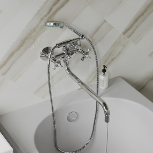 Смеситель для ванны и раковины 1/2 кер. MIXLINE ML30-021 
