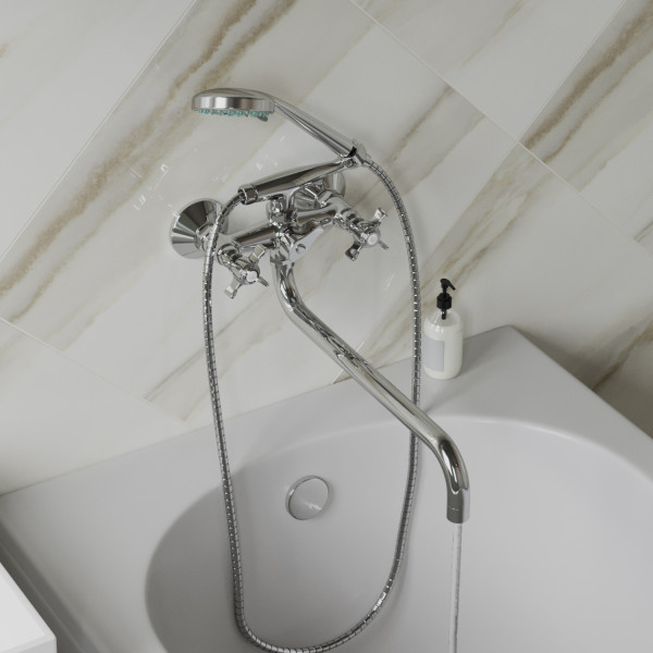 Смеситель для ванны и раковины 1/2 кер. MIXLINE ML30-021 "Classic" (550782)