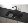 Кухонная мойка GRANULA Kitchen Space (7303U, ЧЁРНЫЙ)