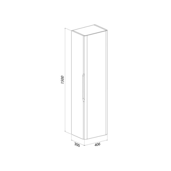 Пенал подвесной IDDIS Клауд Икс (Cloud X) 40 см, белый (CLX40W0i97)