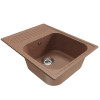 Мойка MIXLINE ML-GM18 с крылом терракотовая (307) 640*490*190мм NEW (551969)