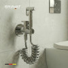 Гигиенический душ со смесителем с пружинным шлангом BRAVAT (D9192CP-SW)