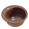 Мойкa MIXLINE ML-GM11 круглая терракотовая (307) 500мм (глуб. чаши 180) NEW (551820)