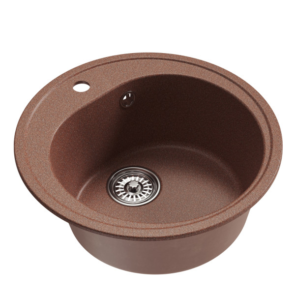 Мойкa MIXLINE ML-GM11 круглая терракотовая (307) 500мм (глуб. чаши 180) NEW (551820)