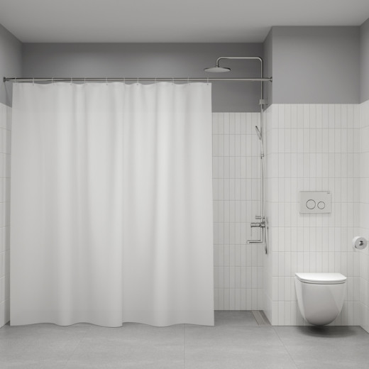 Штора для ванной IDDIS Бэйс (Base) 200x240 см, полиэстер, белый (BL08P24i11)