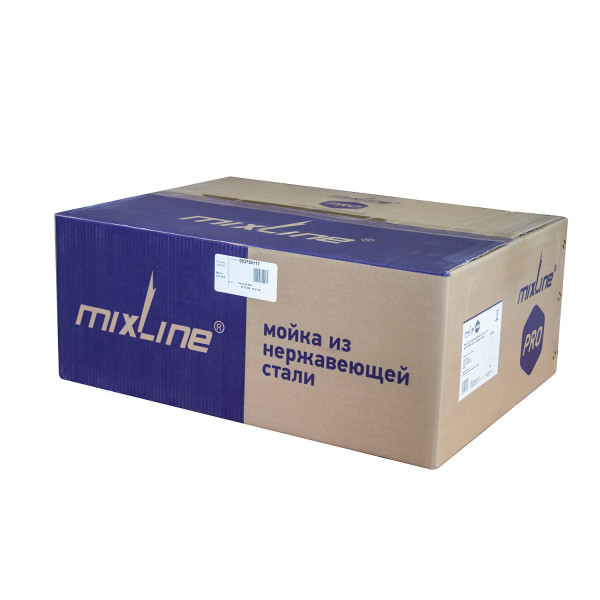 Мойка подст.монтаж 45х45 (3,0) вып 3 1/2 MIXLINE PRO 20см с сифоном (547226)