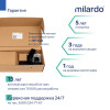 Смеситель для ванны Milardo Поли (Poli) с длинным изливом, черный матовый (POLBL00M10)