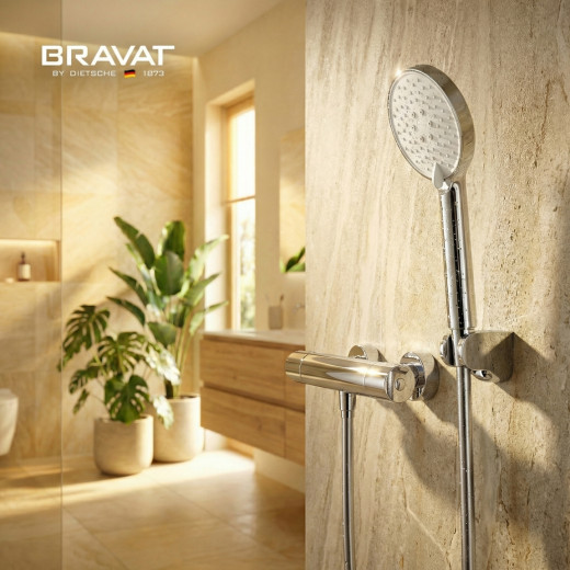 Термостатический смеситель с душем BRAVAT (F6811942CP-B-SW)
