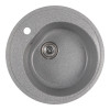 Мойкa MIXLINE МЛ-ГМС102 (ML-GMS102) СТАНДАРТ круглая, темно-серый (309), 500 мм (глуб. чаши 170) (558089)