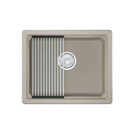 Мойка для кухни Granula Kitchen Space 5501iU креман, 55х45 см, прямоугольная (5501iU, КРЕМАН)
