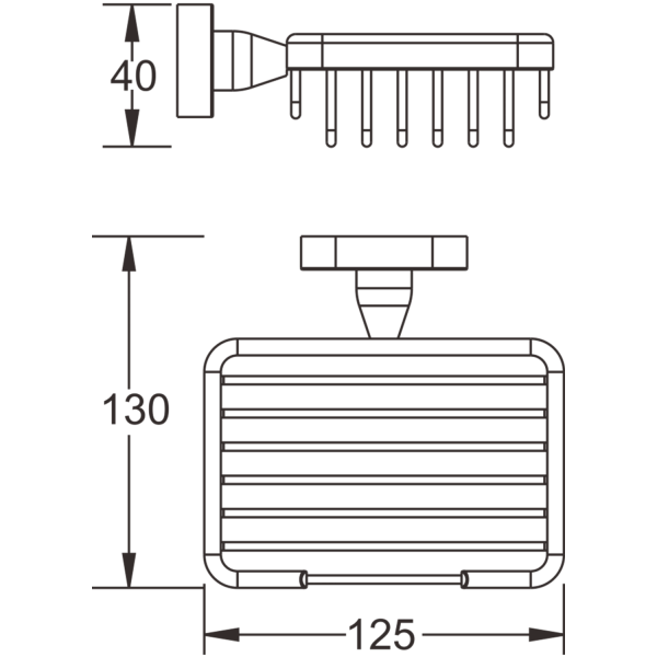Мыльница металлическая BELZ (B90002-1)
