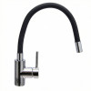 Смеситель для кухни с гибким изливом черный BRAVAT (F7800931CP-SW)