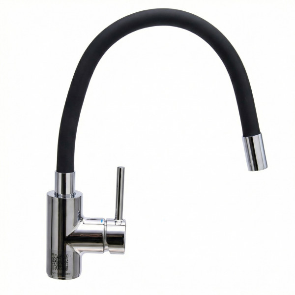 Смеситель для кухни с гибким изливом черный BRAVAT (F7800931CP-SW)