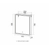 Зеркало шкаф MIXLINE 600*800 (ШВ) левый, сенсорный выкл, светодиодная подсветка ВИКТОРИЯ (547258)
