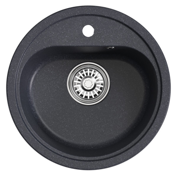 Мойкa MIXLINE ML-GM10 круглая антрацит (343) 440мм (глуб. чаши 180) NEW (551816)