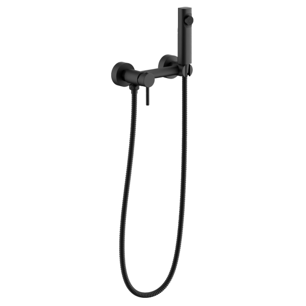Смеситель BELZ с гигиенической лейкой черный (B55803-7)