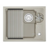 Кухонная мойка GRANULA KITCHEN SPACE RINZER кварц (5505RU, КРЕМАН)