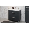 Тумба напольная Velvex Orlando 80 серый под умывальник rkCla.80-81 (Classica 80) (tn.ORL.CLA.80.2Y графит)