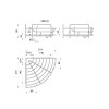 Полка одноярусная угловая Milardo Grid проволока стальная, чёрный матовый (GRICC1BM44)