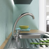 Смеситель для кухни MIXLINE ML03-032 высокий излив боковая ручка (522125)