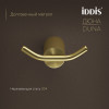 Крючок двойной IDDIS Дюна (Duna) нержавеющая сталь, золото матовое (DUNMG20i41)