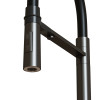 Смеситель для кухни 35k MIXLINE МЛНС-0401Г(MLSS-0401BL)черн.гиб.излив магнит,под.к фил,ЧЕРНЫЙ ГРАФИТ (556015)