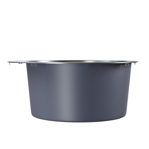 Мойка MIXLINE PRO настол.монтаж D50 (3,0) вып 3 1/2 круглая 20см с сифоном (сатин) (554768)