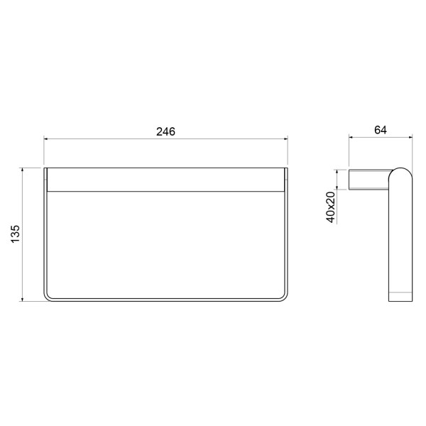 Полотенцедержатель Timo Luiro золото матовое (18550/17)