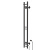 Полотенцесушитель MIXLINE MOON GRAPHITE 120/10 (таймер,103 Вт) электрический ГРАФИТ (556252)