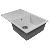 Мойка MIXLINE МЛ-ГМС107 (ML-GMS107) СТАНДАРТ с крылом, белый (331), 770*493*190мм (558127)