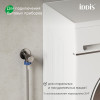 Кран угловой IDDIS Оптима Хоум (Optima Home) с отражателем, 1/2; 1/2, кран-букса, латунь, графит (910B0A6C2GMZ)
