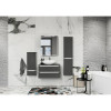 Зеркало шкаф MIXLINE 700*800 (ШВ) 2 створки, левый, сенсорный выкл, светодиодная подсветка ВИКТОРИЯ (547259)