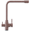 Смеситель для кухни MIXLINE ML-GS13 35к (307) терракотовый с вых. для питьевого фильтра (550666)