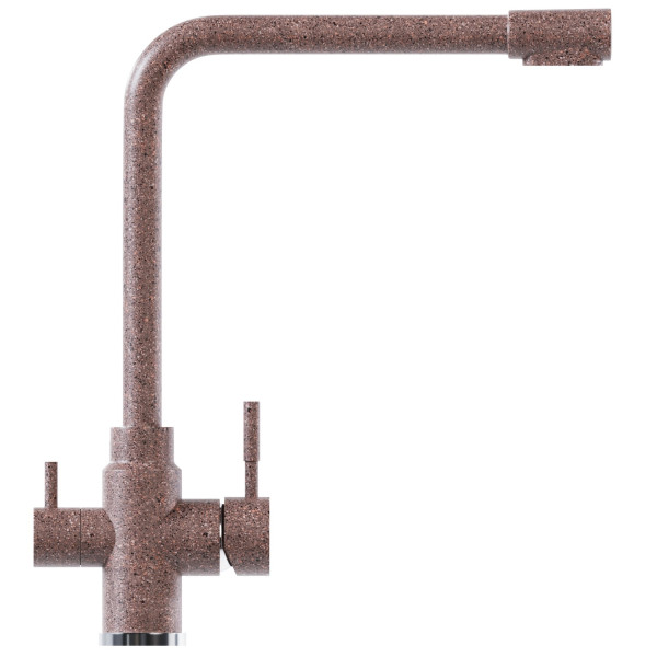 Смеситель для кухни MIXLINE ML-GS13 35к (307) терракотовый с вых. для питьевого фильтра (550666)