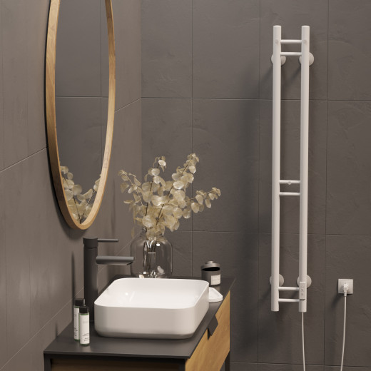 Полотенцесушитель MIXLINE MOON WHITE 120/10 (таймер,103 Вт) электрический БЕЛЫЙ (556250)