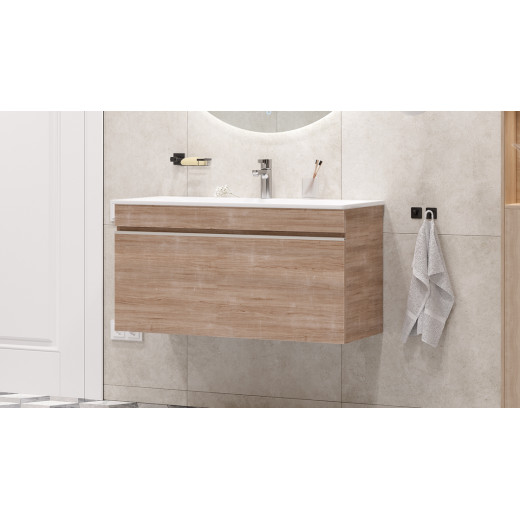 Тумба подвесная Velvex Pulsus 100 дуб сонома под раковину rkPUL.100-81 (Pulsus) (tp.PUL.PUL.100.1Y дуб сонома)