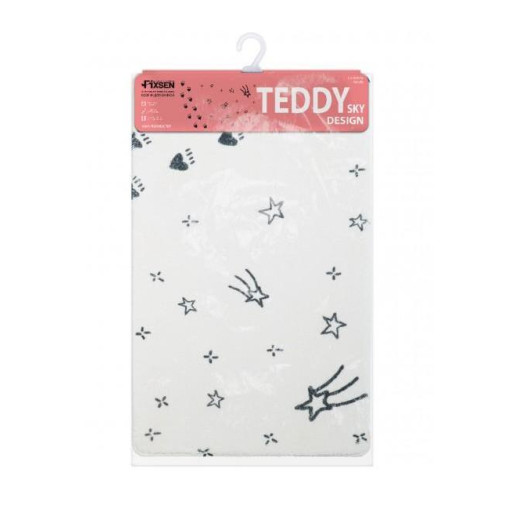 Коврик для ванной Fixsen Teddy Sky  белый 50х80см (FX-6001S)