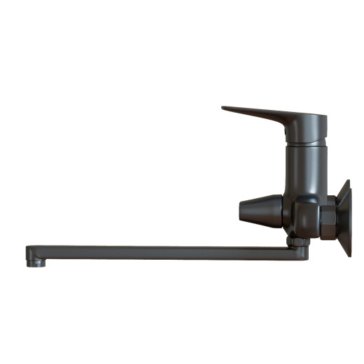 Смеситель для ванны и раковины 35k MIXLINE МЛ14-02 (ML14-02GR) ГРАФИТ (556607)