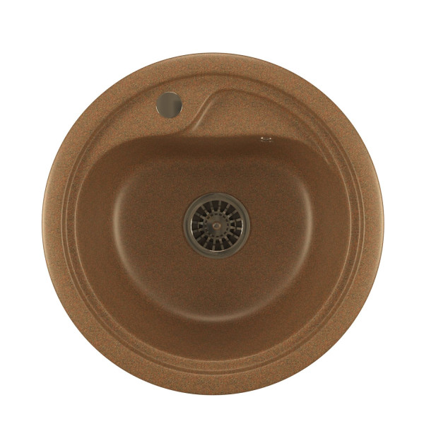 Мойка из искусственного мрамора MIXLINE ML-GM10 44x44 (525065)