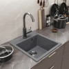 Мойка MIXLINE ML-GM28 графит (342) 450*500*190мм NEW (552183)