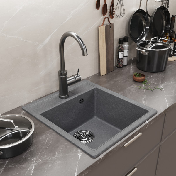 Мойка MIXLINE ML-GM28 графит (342) 450*500*190мм NEW (552183)
