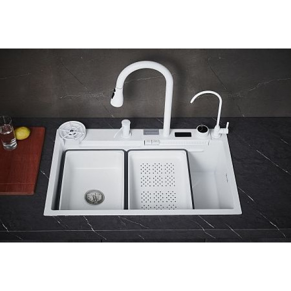 Мойка кухонная с водопадом Savol (S-SC002W)