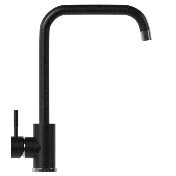 Смеситель для кухни MIXLINE ML-GS12 35к (308) черный высок. излив (550653)