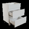 Тумба для ванной MIXLINE "БРИКС-60" 2 ящика под раковину "Breeze 60" мебельный (Sanita Luxe) (ПВХ) (555634)