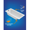 Ванна Cersanit прямоугольная CREA 180x80 (64873)