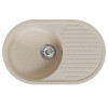 Мойка MIXLINE ML-GM16 овальная с крылом бежевая (328) 730*460*180мм NEW (551929)