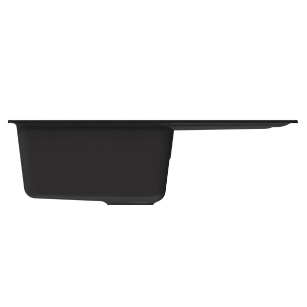 Мойка MIXLINE ML-GM19 с крылом ультра-черная (344) 750*500*200мм NEW (551990)
