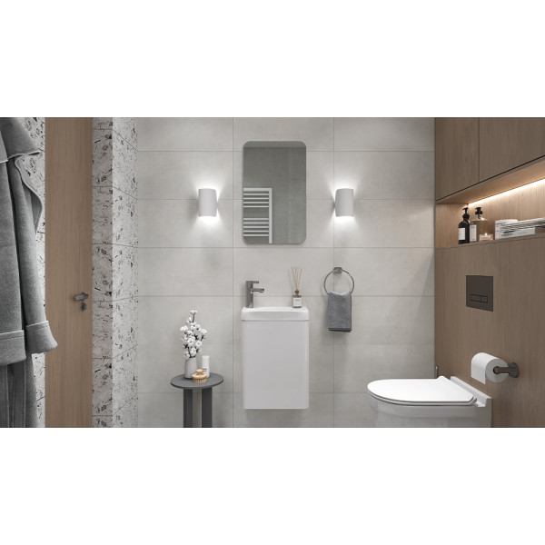 Тумба Velvex Bio 40 Maxi под раковину rkBIO.40-81 (Bio) (tp.BIO.BIO.MAXI.40.1D белый глянец)